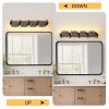 4-52.jpg Bathroom Light Fixtures Over Mirror 5-Lights Bathroom Vanity Light with Clear Globe Glass Shade Modern Black Vanity Light Wall Sconce Vanity Lighting for Bath(Bulbs Not Included)