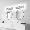 Modern Dimmable Vanity Lights for Bathroom LED 3 Light Bathroom Lights Over Mirror Chrome Bath Wall Lighting