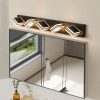 34" Modern 5-Light LED Vanity Light - Sleek Bathroom Wall Fixture, Iron & Acrylic, Dimmable & Energy-Efficient, Ideal for Mirror Lighting