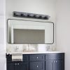 40" Modern 6-Light LED Vanity Light - Sleek Bathroom Wall Fixture, Iron & Acrylic, Dimmable & Energy-Efficient, Ideal for Mirror Lighting