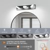 4-76.jpg LED 21 Inch Vanity Light White Round Acrylic 3 Light with Black Base Bathroom Wall Lighting Fixture