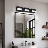 4-85.jpg LED Contemporary Vanity Lights Fixture Bathroom Wall Light Over Mirror Matt Black 3 Lights Dimmable