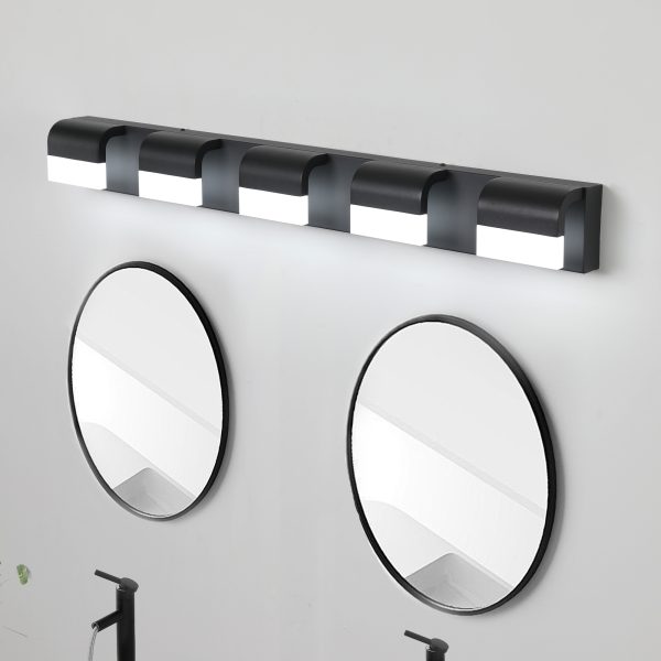 4-89.jpg Modern Bathroom Vanity Lighting 5-Light LED Vanity Lights Over Mirror Bath Wall Lighting