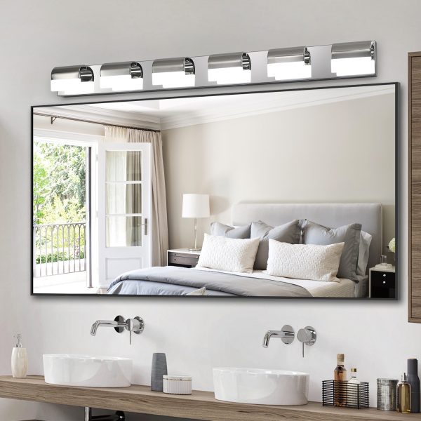 4-91.jpg Modern Bathroom Vanity Lighting 6-Light LED Vanity Lights Over Mirror Bath Wall Lighting