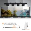 4-93.jpg Modern 5-Light Matte Black LED Vanity Light Fixture with Crystal Glass Shades, Bathroom Wall Sconce for Elegant and Contemporary Home Decor