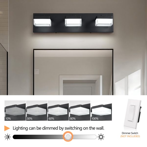 4-95.jpg Modern Led Vanity Light for Bathroom Transparent Acrylic Matt Black 3 Light Over Mirror Vanity Light