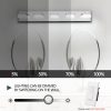 Modern Chrome LED Vanity Light, 5-Lights Wall Sconce for Bathroom and Mirror, Sleek Minimalist Design, Energy-Efficient, Easy to Install