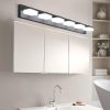 5-100.jpg Modern 6-Light Black LED Vanity Mirror Light Fixture For Bathrooms And Makeup Tables