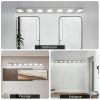 Modern Chrome LED Vanity Light, 7-Lights Wall Sconce for Bathroom and Mirror, Sleek Minimalist Design, Energy-Efficient, Easy to Install