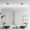 43 Inch Modern LED Bathroom Vanity Light C Sleek Black Metal Wall Light for Mirror, Dressing Room or Sink Area