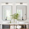 32 Inch Modern LED Bathroom Vanity Light C Sleek Black Metal Wall Light for Mirror, Dressing Room or Sink Area