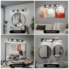 5-128.jpg LED Modern Bathroom Vanity Light Fixtures (6-Light, 39-Inch), Matte Black Modern Acrylic Bathroom Wall Lighting Fixtures Over Mirror (Cool White 6000K)