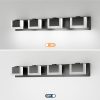 4 Lights Modern Black Vanity Light Up and Down Black Bathroom Lighting Fixtures LED Bathroom Wall Light Over Mirror 6000K