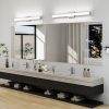 5-138.jpg Bathroom Vanity Light Brushed Nickel Square LED 41 inch 24W 6000K Cool White Light Wall Bar Lighting Fixtures Over Mirror (Brushed Nickel, 41in)