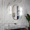 5-140.jpg Bathroom Vanity Light Brushed Nickel Square LED 25 inch 14W 6000K Cool White Light Wall Bar Lighting Fixtures Over Mirror (Brushed Nickel, 25in)