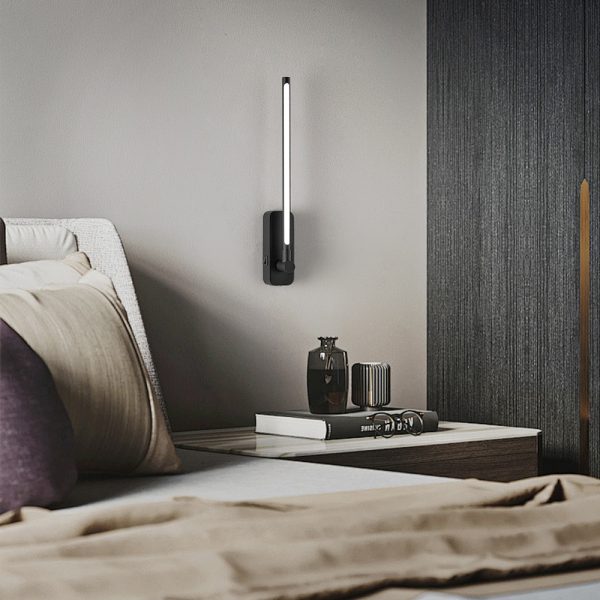 Rechargeable Wall Lights with Remote Control - LED Picture Lights for Bedroom - Wireless Magnetic Clip- On Art Light Fixtures - 3CCT-Dimmable in Black