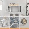 23" Nickel Finish Vintage Crystal Vanity Light - Elegant 4-Light Bathroom Mirror Fixture with Clear Glass Shades (No Bulbs)