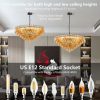 Modern Round Chandelier, 37" Extra Large Black Chandeliers for Dining Room, 14-Light with Tiered Smoke Glass Tubes Ceiling Light, Pendant Lighting Fixture for Living Room Bedroom Kitchen Island