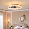 5-224.jpg Ceiling Fans with Lights Dimmable LED Embedded installation of thin modern ceiling fans(Orange)