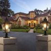 21"(H) 1-Pack Outdoor Post Lantern Light C Vintage Black Metal & Clear Glass Pillar Lamp for Garden, Gate, Driveway, and Pathway Lighting with Elegant Design (Bulb Not Included)