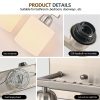 38" Bathroom Vanity Light, 6-Light Nickel Vanity Lights for Bathroom, Wall Sconce Lighting with Milky White Glass Shade, Wall Lights,Bath Vintage Wall Mounted Lamps for Mirror Bedroom