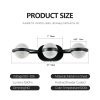 Bathroom Vanity Light, LED 3 Bulb Crystal Sand Acrylic Shades, Wall Mounted Decorative Lighting Fixture, Suitable for Bathroom Vanity Mirror (Black)