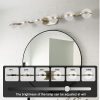 43" Gold Minimalist LED Bathroom Vanity Light with Crystal Sand Acrylic Shades, 6-Light Wall Mounted Decorative Lighting Fixture, Suitable for Bathroom Vanity Mirror