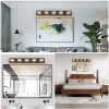 34" Modern 5-Light LED Vanity Light - Sleek Bathroom Wall Fixture, Iron & Acrylic, Dimmable & Energy-Efficient, Ideal for Mirror Lighting