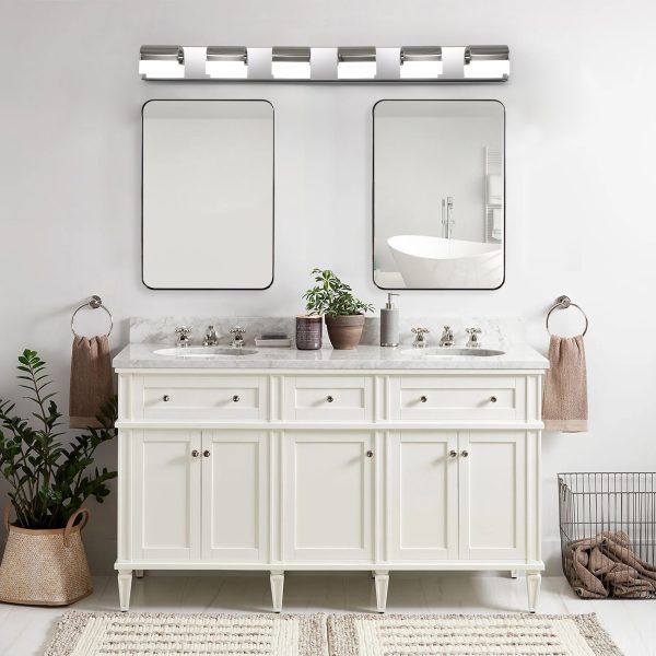 5-91.jpg Modern Bathroom Vanity Lighting 6-Light LED Vanity Lights Over Mirror Bath Wall Lighting
